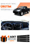 Toyota Hi̇lux (2005-2014) Compatible Dashboard Protection Cover Auto Cover - Black-Blue - To018