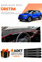Opel Mokka (2020-2025) Compatible Dashboard Protection Cover Auto Cover - Black-Red - Op023