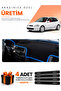 Honda Civic Ek-Ej-Em (1995-2000) Compatible Torpedo Protection Cover Auto Cover - Black-Blue - Ho007
