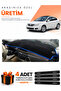 Renault Latitude (2010-2015) Compatible Dashboard Protection Cover Auto Cover - Black-Blue - Re034