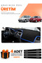 Renault Megane 2 Small Screen (2002-2009) Compatible Torpedo Protection Cover Auto Cover - S.Blue - Re039