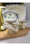 6 Pieces of Linen Embroidered Jar Lid Covers