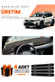 Daci̇a Jogger Screenless (2022-2026) Compatible Dashboard Protection Cover Auto Cover - Black-Brown - Da002