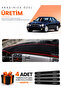 Mercedes W210 E200 (1995-2002) Compatible Glove Box Protection Cover Auto Cover - Black-Red - Mb012