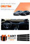 Opel Insignia (2017-2026) Compatible Dashboard Protection Cover Auto Cover - Black-Brown - Op021