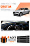 Bmw F30 (2010-2018) Compatible Dashboard Protection Cover Auto Cover - Black-Blue - Bm005