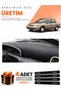 Kia Sephi̇a (1995-1998) Compatible Torpedo Protection Cover Auto Cover - Black-Beige - Ki015