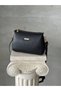 Derkon 100% Genuine Leather Women's Shoulder Bag Black