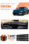 Peugeot 408 (2022-2026) Compatible Dashboard Protection Cover Auto Cover - Black-Red - Pe033