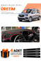 Opel Combo (2018-2023) Compatible Dashboard Protection Cover Auto Cover - Black-Red - Op009