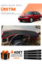 Rover 45 (1999-2005) Compatible Torpedo Protection Cover Auto Cover - Black-Red - Ro002