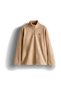 6Wm1023-Bg Men's Half-Zip Fleece Beige