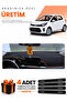 Kiac Picanto (2017-2025) Compatible Torpedo Protection Cover Auto Cover - Black-Brown - Ki010