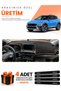 Hyundai Kona (2020-2022) Compatible Glove Box Protection Cover Auto Cover - Black-Brown - Hu038