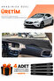 Volvo V40 (2012-2019) Compatible Dashboard Protection Cover Auto Cover - Black-Grey - Vo005