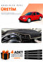 Volkswagen Bora (1998-2005) Compatible Dashboard Protection Cover Auto Cover - Black-Beige - Vw009