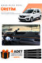 Renault Express (2021-2024) Compatible Dashboard Protection Cover Auto Cover - Black-Brown - Re020