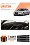 Audi A6 (2005-2011) Compatible Dashboard Protection Cover Auto Cover - Black-Brown - Au004