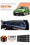 Ford Fi̇esta Type 2 (2003-2010) Compatible Torpedo Protection Cover Auto Cover - Black-Blue - Fo006