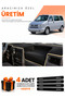 Volkswagen Transporter T4 (1990-2003) Compatible Dashboard Protection Cover Auto Cover - Black-Beige - Vw026