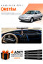 Lada Vega (1995-2007) Compatible Dashboard Protection Cover Auto Cover - Black-Blue - Ld001