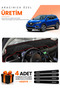 Renault Kadjar (2015-2022) Compatible Dashboard Protection Cover Auto Cover - Black-Red - Re024