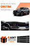 Chery Tiggo 7 (2018-2024) Compatible Dashboard Protection Cover Auto Cover - Black-Blue - Cy002