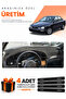 Kia Shuma (1995-2003) Compatible Torpedo Protection Cover Auto Cover - Black-Beige - Ki017