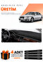 Audi A6 (1997-2004) Compatible Dashboard Protection Cover Auto Cover - Black-Grey - Au003