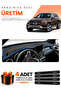 Mercedes Glc (2015-2020) Compatible Dashboard Protection Cover Auto Cover - Black-Blue - Mb015