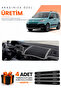 Fi̇at Doblo (2023-2026) Compatible Dashboard Protection Cover Auto Cover - Black-Blue - Ci015