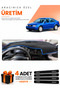 Volkswagen Jetta (1997-2003) Compatible Dashboard Protection Cover Auto Cover - Black-Blue - Vw009
