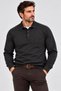 Men's Polo Collar Sweatshirt with Long Sleeves and Pockets, Comfortable Fit, Winter Thick Fabric