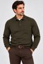 Men's Polo Collar Sweatshirt with Long Sleeves and Pockets, Comfortable Fit, Winter Thick Fabric