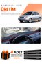 Kia Rio (2000-2005) Compatible Torpedo Protection Cover Auto Cover - Black-Red - Ki011