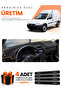 Opel Combo B (1992-2000) Compatible Dashboard Protection Cover Auto Cover - Black-Brown - Op006