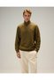 5Wm1603-Kh Men's Half-Zip Sweatshirt, Khaki - 2