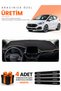Ford Fi̇esta (2020-2023) Compatible Dashboard Protection Cover Auto Cover - Black-Beige - Fo022
