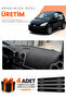 Mitsubishi Colt Pocked (2004-2013) Compatible Torpedo Protection Cover Auto Cover - Black-Grey - Mi005
