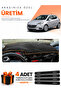 Opel Corsa E (2013-2019) Compatible Dashboard Protection Cover Auto Cover - Black-Brown - Op019