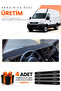 Iveco Daily (2011-2014) Compatible Dashboard Protection Cover Auto Cover - Black-Grey - Iv001