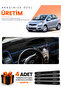 Toyota Yaris (2005-2013) Compatible Dashboard Protection Cover Auto Cover - Black-Blue - To025