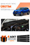 Renault Kadjar (2015-2022) Compatible Dashboard Protection Cover Auto Cover - Black-Brown - Re024