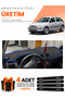 Seat Ibiza (1998-2001) Compatible Dashboard Protection Cover Auto Cover - Black-Blue - Se002
