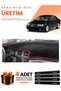 Volvo S80 (1998-2006) Compatible Dashboard Protection Cover Auto Cover - Black-Red - Vo004