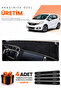 Honda Jazz (2018-2020) Compatible Dashboard Protection Cover Auto Cover - Black-Grey - Ho019
