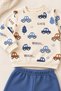 Baby Boy Set with Car Pattern, 2-Piece Top and Bottom Set, Seasonal, 3, 6, 9, 12 Months - 2