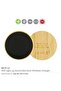 Bamboo Wireless Charger 15W Fast Charging & LED Logo - 4