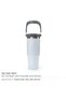Tumbler with Handle and Straw SS Double Wall 900ml, Black - 7