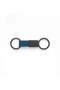 Key Keeper - Elegant PU Leather & Metal Durable Keychain, Gray - 4